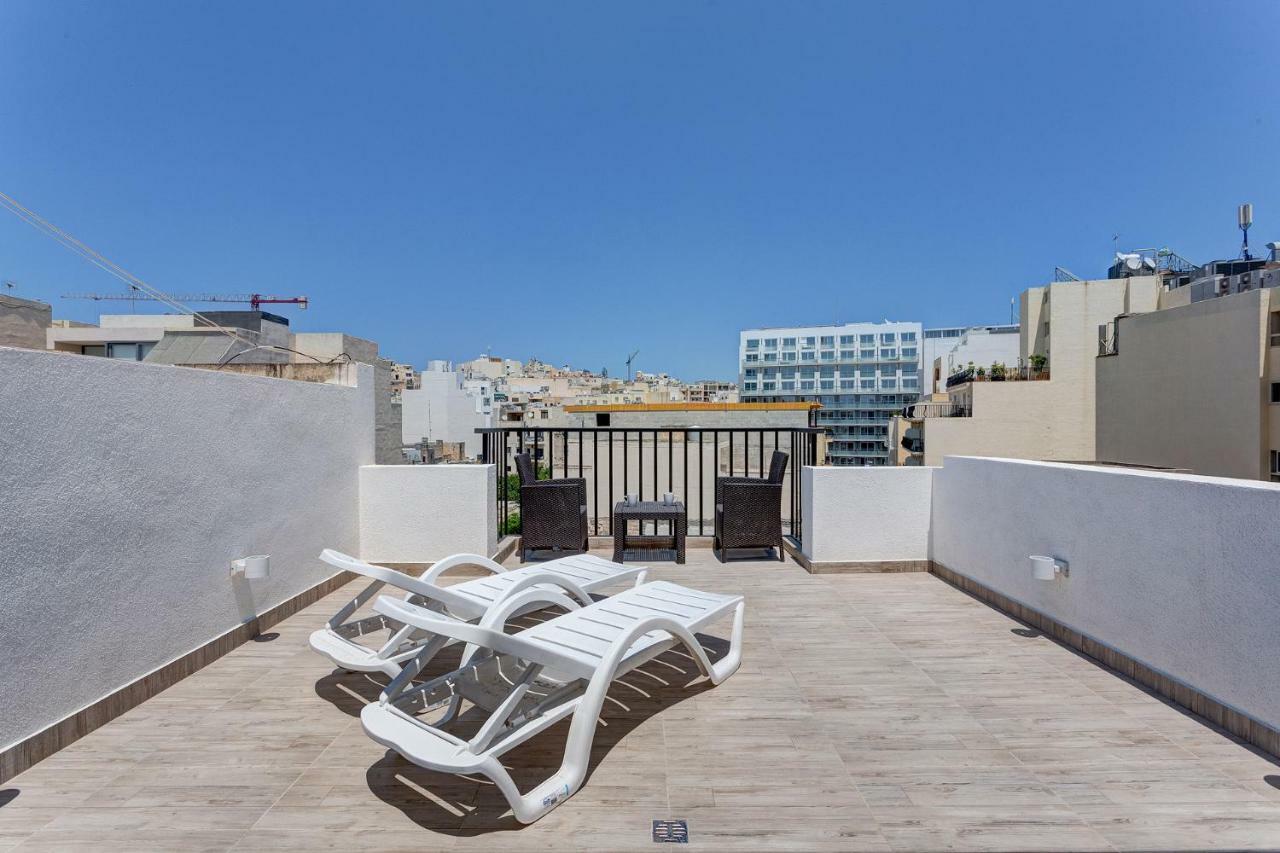 Apartament Cosy 1Br Penthouse With Terrace, Great Location Gzira Zewnętrze zdjęcie